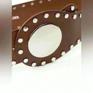 Zara studded leather corset belt